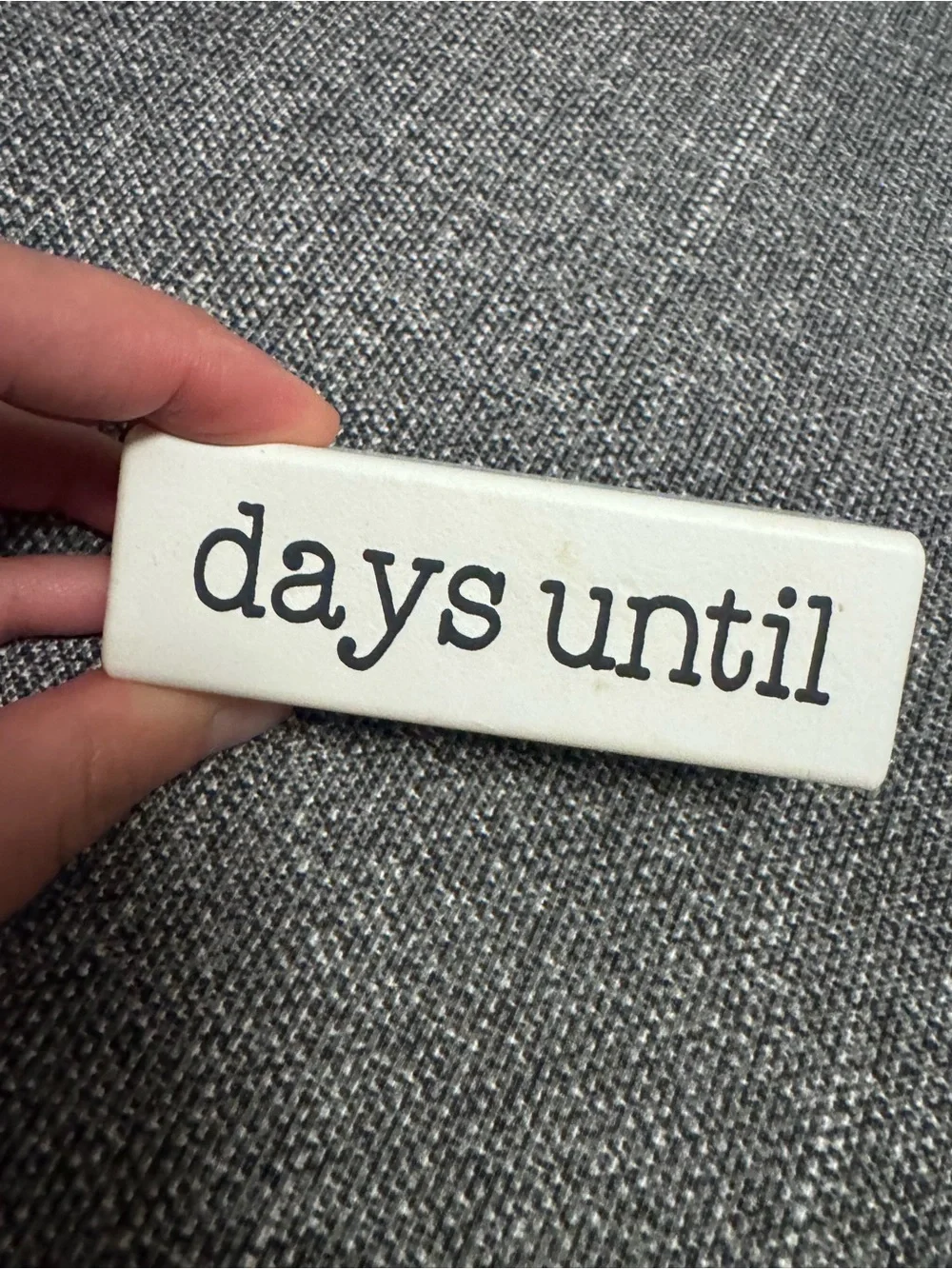 Countdown Blocks - White and Gold